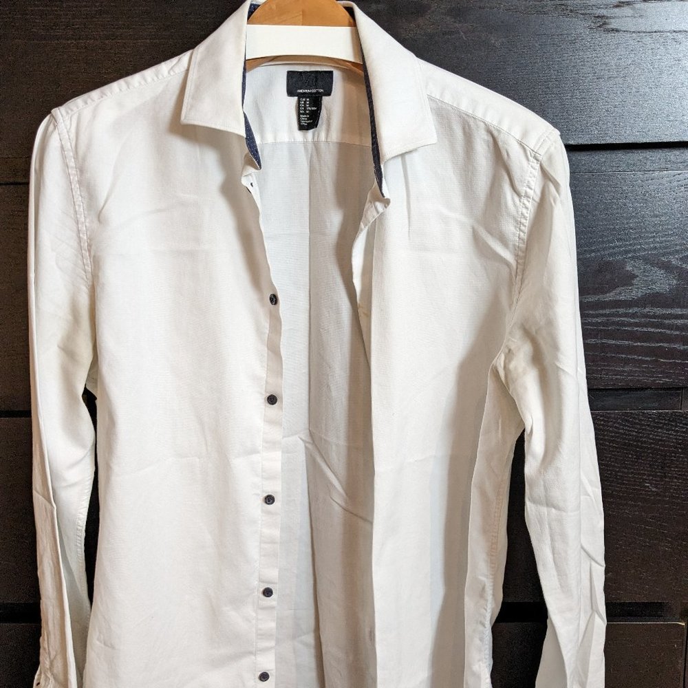 White Dress Shirt - H&M - Medium - Slim Fit
